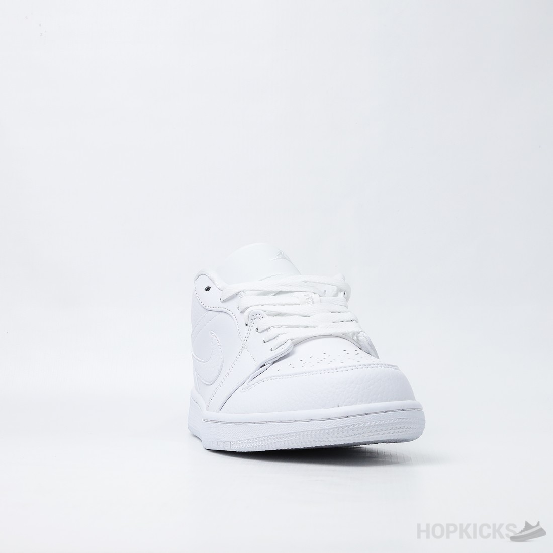triple white tumbled leather